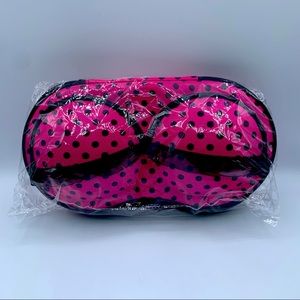 Pink /Black Portable Bra Storage Case